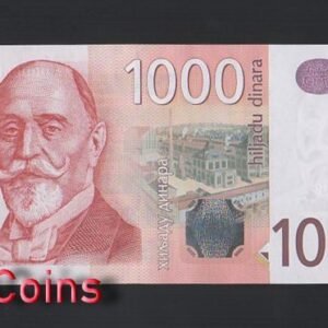 52-1 B052-SERBIA--2011 & 2014塞爾維亞紙幣,1000 Dinara(B)