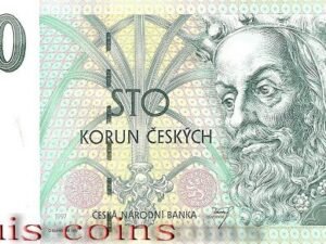 B056- CZECHOSLOVAKIA-1997捷克斯洛伐克紙鈔100koruna(B)