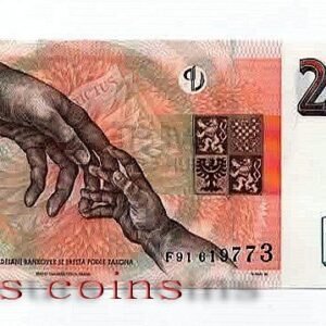 57-2 B057-CZECHOSLOVAKIA-1998捷克斯洛伐克紀念紙鈔200koruna(B)