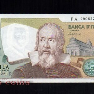 63-1 B063- ITALY-1973義大利紙鈔.2000 Lire伽利略(352)