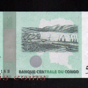 B064- CONGO Democratic Republic-2010剛果共和紀念紙鈔.500F (110)