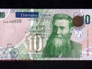 66-1 B066-NORTHERN IRELAND-2013北愛爾蘭紙鈔.10 pounds(713)