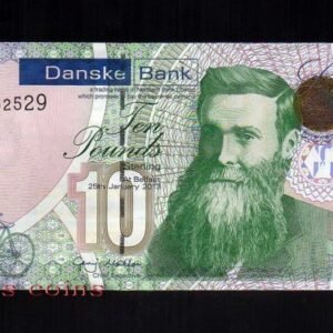66-1 B066-NORTHERN IRELAND-2013北愛爾蘭紙鈔.10 pounds(713)