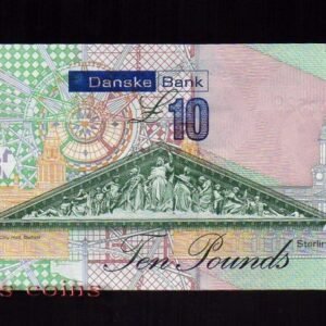 66-2 B066-NORTHERN IRELAND-2013北愛爾蘭紙鈔.10 pounds(713)