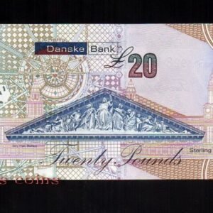 67-2 B067-NORTHERN IRELAND-2012北愛爾蘭紙鈔.20 pounds(714)