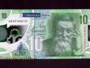 68-1 B068-NORTHERN IRELAND-2017北愛爾蘭塑膠鈔.10 pounds(1311)