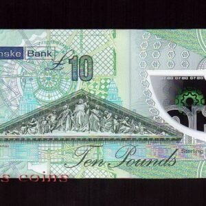 68-2 B068-NORTHERN IRELAND-2017北愛爾蘭塑膠鈔.10 pounds(1311)