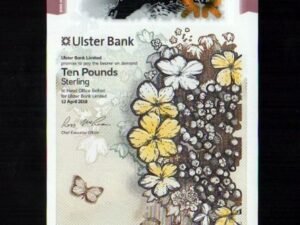 70-1 B070-NORTHERN IRELAND-2018北愛爾蘭塑膠鈔.10 pounds(1310)