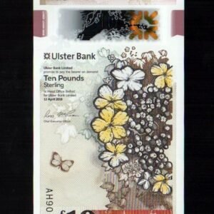 70-1 B070-NORTHERN IRELAND-2018北愛爾蘭塑膠鈔.10 pounds(1310)