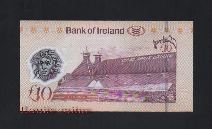 71-2 B071-NORTHERN IRELAND-2017北愛爾蘭塑膠鈔.10 pounds(1309)