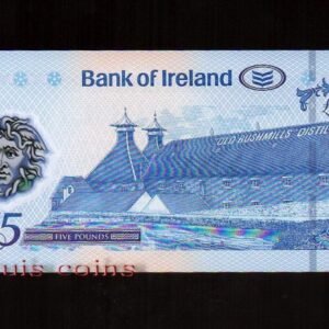 72-2 B072-NORTHERN IRELAND-2018北愛爾蘭塑膠鈔5 pounds(1307)