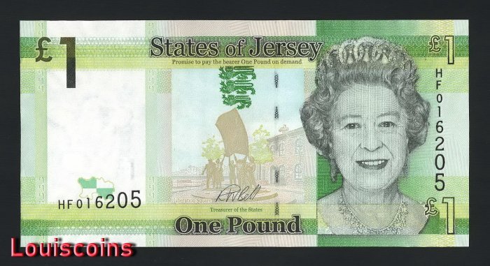 B073-JERSEY-2010澤西島紙鈔.1 Pounds（247）