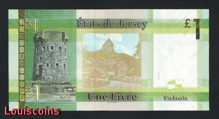 B073-JERSEY-2010澤西島紙鈔.1 Pounds（247）