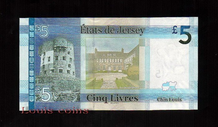 B074-JERSEY-2010澤西島紙鈔.5 Pounds（B）