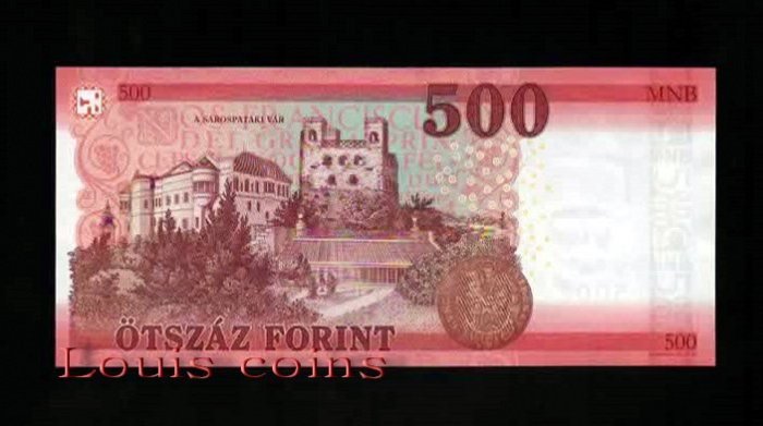 B075-HUNGARY-2018匈牙利紙鈔.500 Forint（1282）