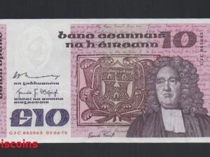 78-1 B78-IRELAND-(1978-1992)-愛爾蘭鈔票-10 Pound(O)