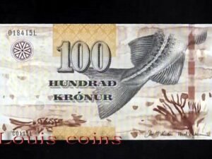 80-1 B080-FAEROE ISLANDS-2011法羅群島紙鈔.100 Krónur(676)