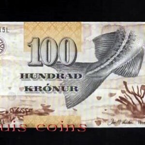 B080-FAEROE ISLANDS-2011法羅群島紙鈔.100 Krónur(676)