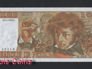 87-1 B087-FRANCE-1972-1978法國紙幣,10 Francs(B)