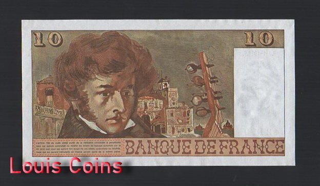 87-2 B087-FRANCE-1972-1978法國紙幣,10 Francs(B)