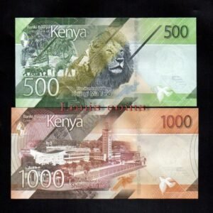 B091-KENYA-2019肯亞全套鈔票.5張一套(O)