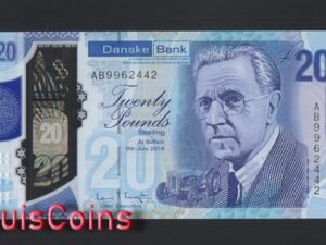 95-1 B095-NORTHERN IRELAND-(2019)2020北愛爾蘭塑膠紙幣 20 Pounds(487)