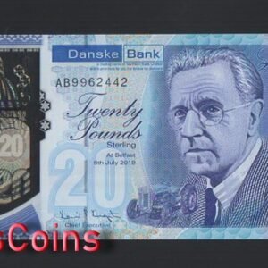 95-1 B095-NORTHERN IRELAND-(2019)2020北愛爾蘭塑膠紙幣 20 Pounds(487)