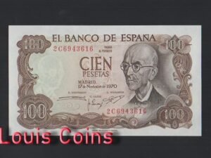 B391-SPAIN-1970西班牙紙幣,100 Pesetas(966)