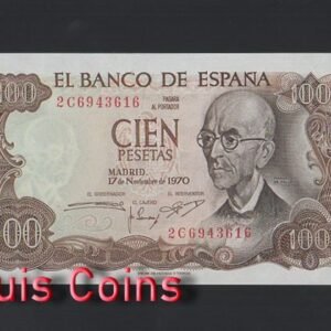 B391-SPAIN-1970西班牙紙幣,100 Pesetas(966)