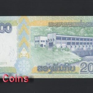 B1001-LAOS-2011寮國(老撾)紙幣,2000 Kip（786）