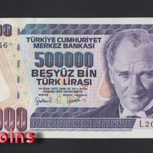 1012-1 B1012-TURKEY-L.1970土耳其鈔票-500.000 Türk(379)
