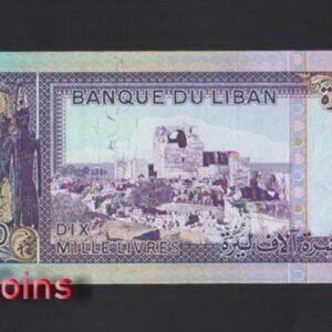 1014-2 B1014-LEBANON-1993黎巴嫩紙幣,10.000 Livres(B)