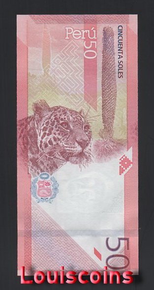 1016-2 B1016-PERU-2019祕魯鈔票-50 Soles(1283)
