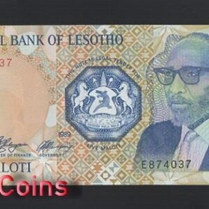 1022-1 B1022-LESOTHO-1989賴索托紙幣,5 Maloti(766)