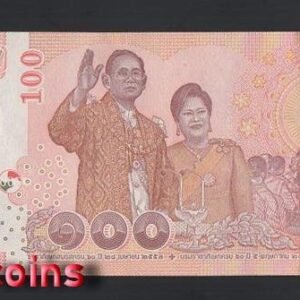 1025-2 B1025-THAILAND-2010泰國紀念紙幣-100 Baht(B)