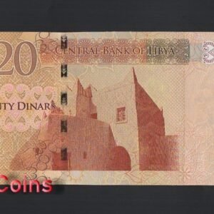 B1028-LIBYA-ND (2016)利比亞紙幣,20 Dinars(O)
