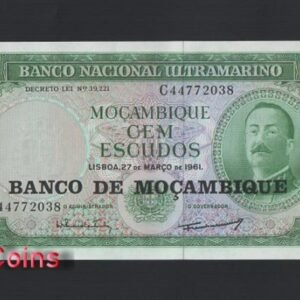 B1035-MOZAMBIQUE-1976莫三比克紙幣,100 Escudos(851)