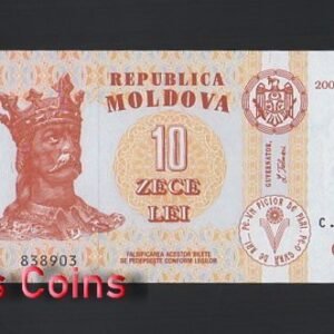 B1042-MOLDOVA-1994-2015摩爾多瓦紙幣,10 Leu(T)