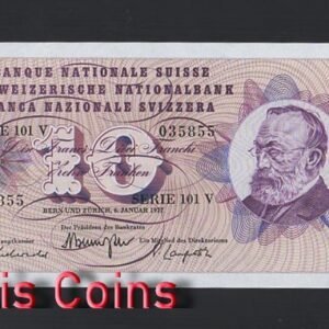 399-1 B399-SWITZERLAND--1955-1977瑞士紙幣10 Franken(B)