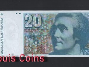400-1 B400-SWITZERLAND--1978-1992瑞士紙幣20 Franken(B)