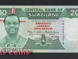 B406-SWAZILAND--2008史瓦濟蘭紀念紙幣200 Emalangeni(B)