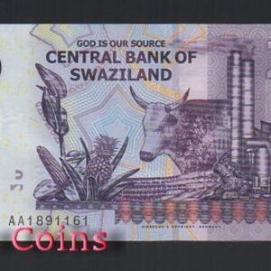 408-2 B408-SWAZILAND--2010史瓦濟蘭紙幣20 Emalangeni(538)