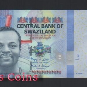 B409-SWAZILAND--2010 史瓦濟蘭紙幣10 Emalangeni(535)