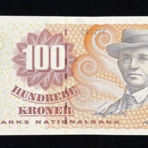 411-1 B411-DENMARK-2002-08丹麥紙幣-100 Kroner(B)