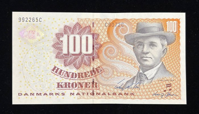 411-1 B411-DENMARK-2002-08丹麥紙幣-100 Kroner(B)