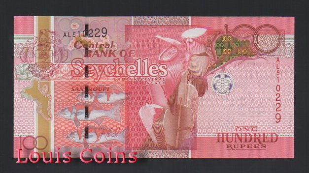 416-1 B416-SEYCHELLES--2013塞席爾紙幣100 Rupees(889)