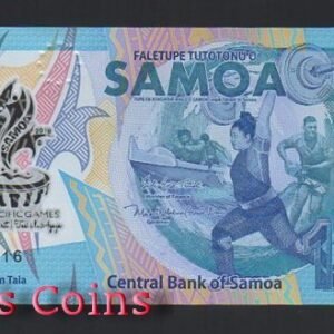 417-1 B417-SAMOA--2019薩摩亞紀念塑膠鈔票10 Tala(283)