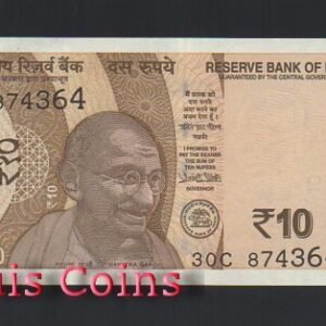 B420-INDIA--2017印度紙幣10 Rupees（528）