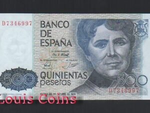 B429-SPAIN--1979西班牙紙幣500 Pesetas(1098)