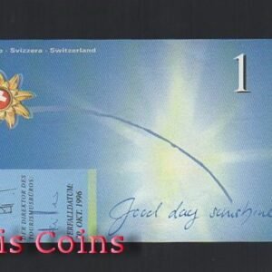 B432-SWITZERLAND--1996瑞士地方鈔票(1121)